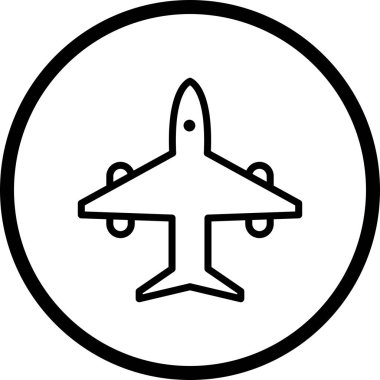 İllüstrasyon Uçak Simgesi
