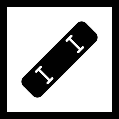 İllüstrasyon Paten Tahtası Simgesi