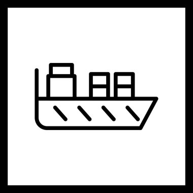 İllüstrasyon Gemi Simgesi