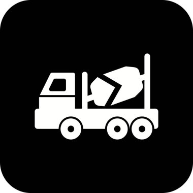 İllüstrasyon Beton Karıştırıcı Simgesi