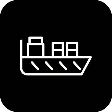 İllüstrasyon Gemi Simgesi