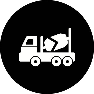 İllüstrasyon Beton Karıştırıcı Simgesi