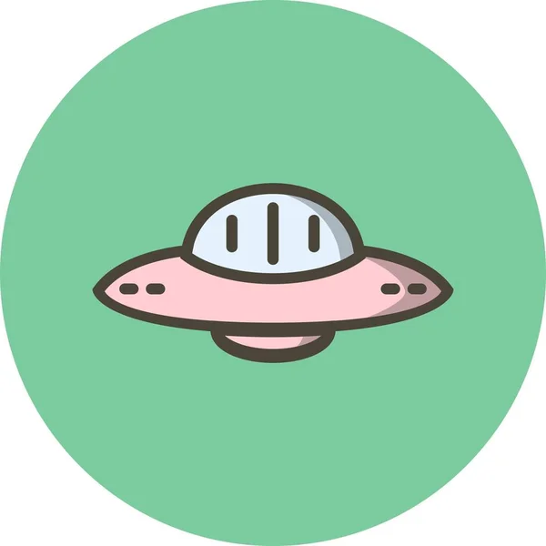 Ilustracja UFO ikona — Zdjęcie stockowe