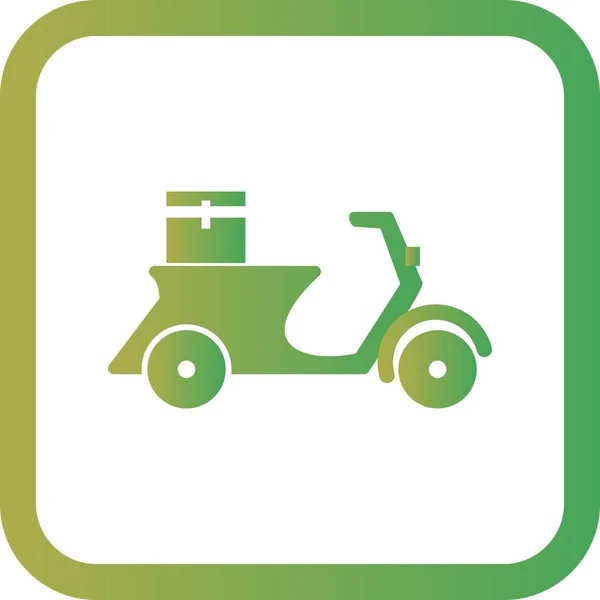 Illusztráció szállítás motorkerékpár ikon — Stock Fotó