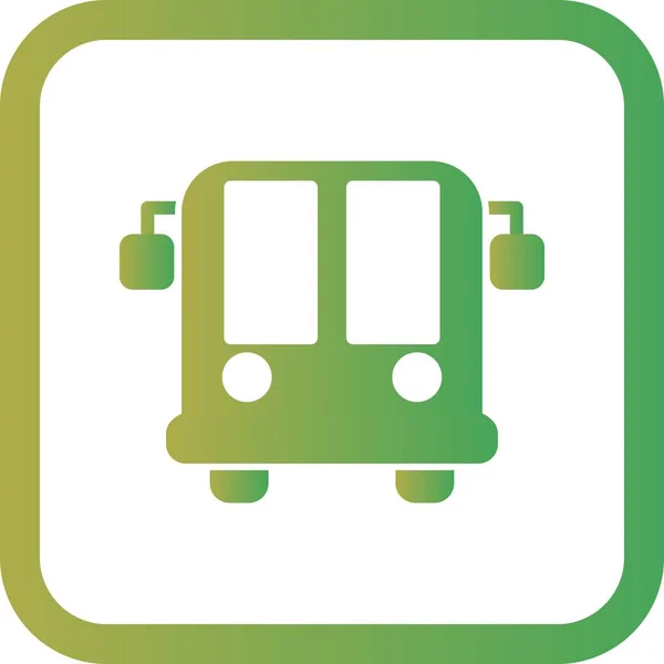 Illustratie Airport bus icon — Stockfoto