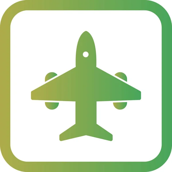 Illustration flygplans ikon — Stockfoto