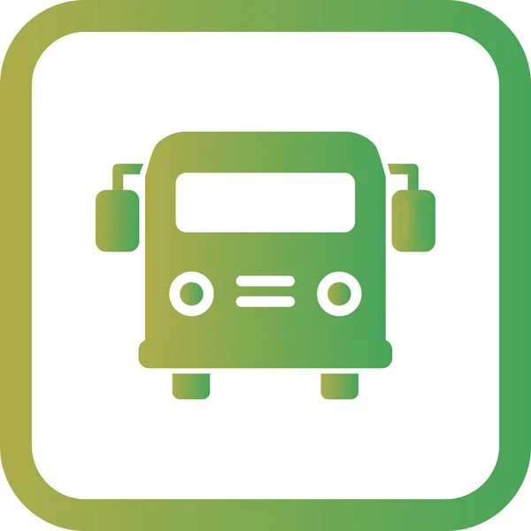 Illustratie school bus icon — Stockfoto