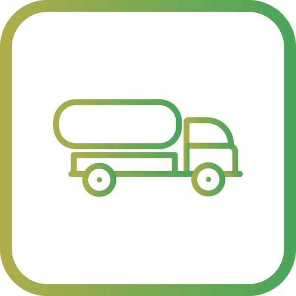 Illustratie tank truck pictogram — Stockfoto