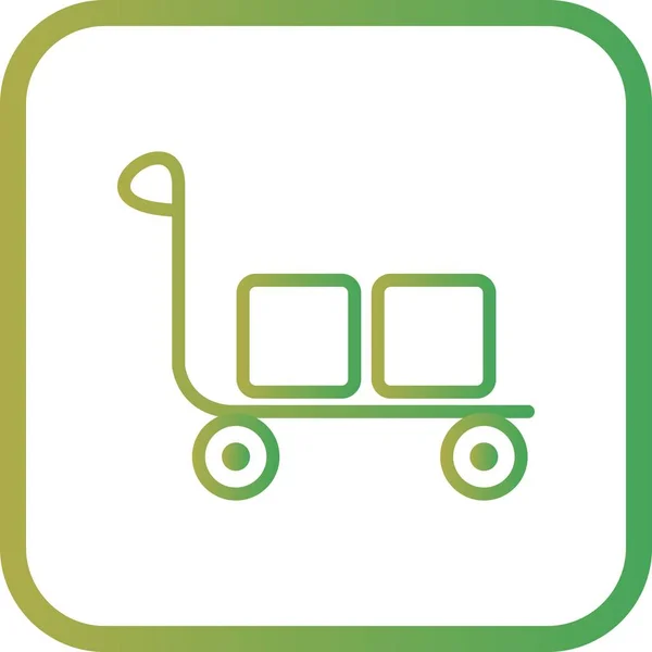 Illustration Trolley Icon — Stock Photo, Image