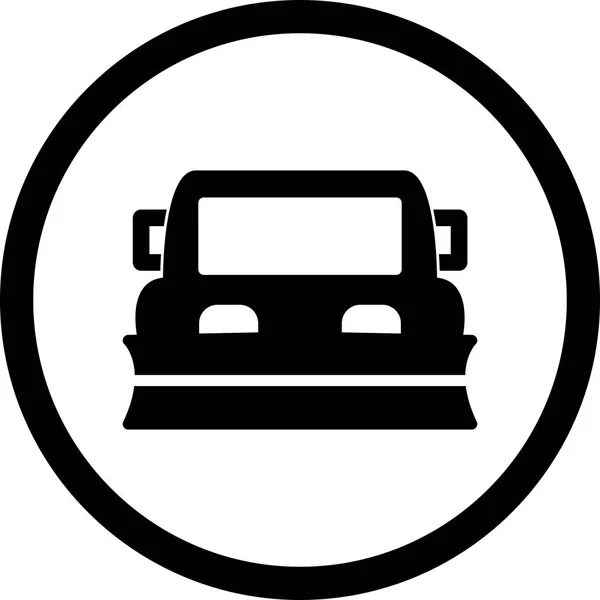 Illusztráció Snowplow Icon — Stock Fotó