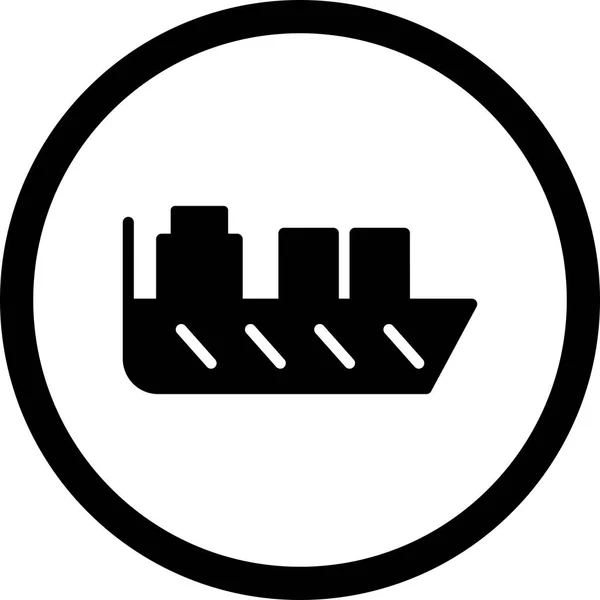 Ilustrace ikony lodi — Stock fotografie