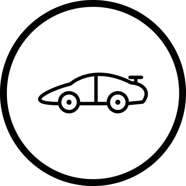 Иконка спортивного автомобиля — стоковое фото