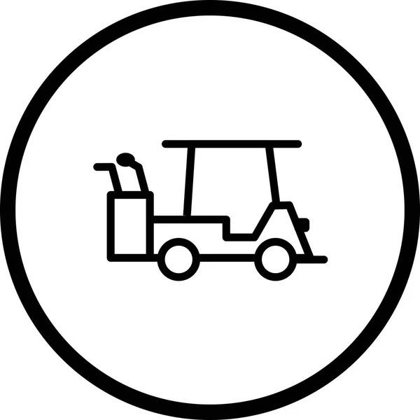 Ilustração Golf Cart Icon — Fotografia de Stock