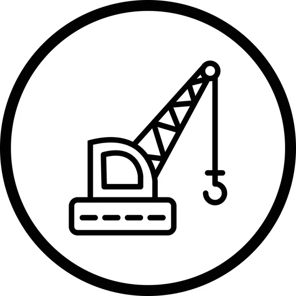 Illustration  Crane Icon — Stock Photo, Image