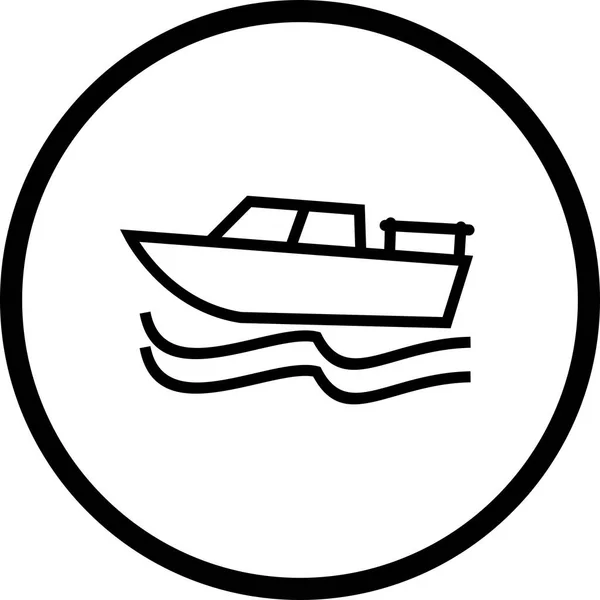 Icono del barco de ilustración — Foto de Stock