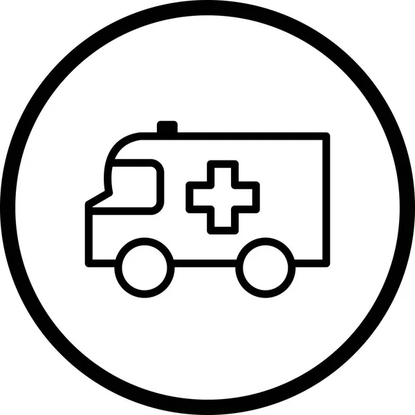 Illustratie ambulance pictogram — Stockfoto