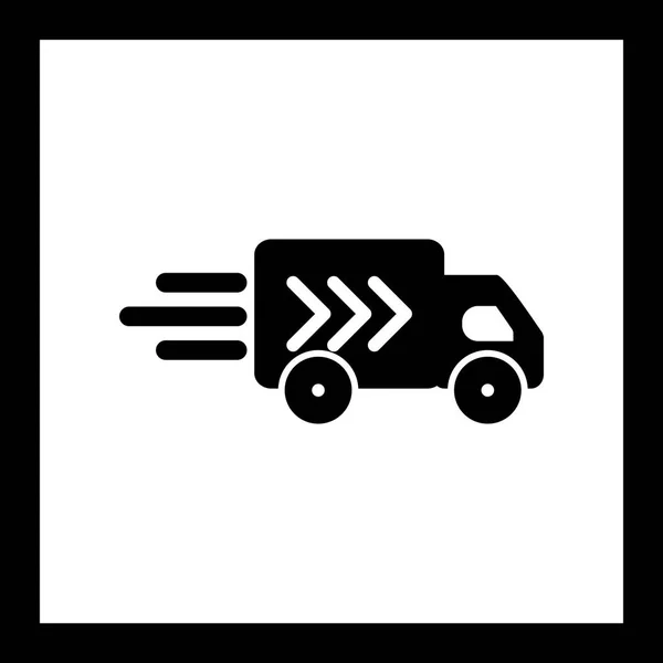삽화 배달 트럭 아이콘 — 스톡 사진