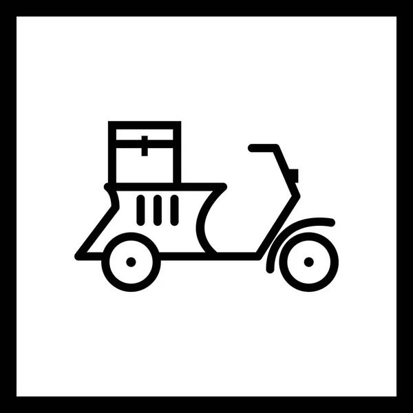 Illustration Lieferung Motorrad-Symbol — Stockfoto