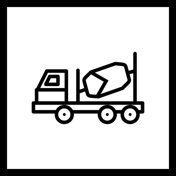 Illustration Betonmischer-Symbol — Stockfoto