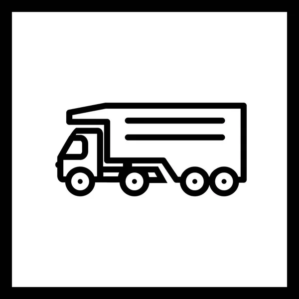 Icono de camión volquete de ilustración — Foto de Stock