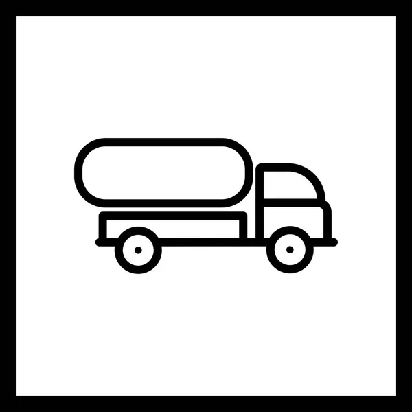 Illustratie tank truck pictogram — Stockfoto