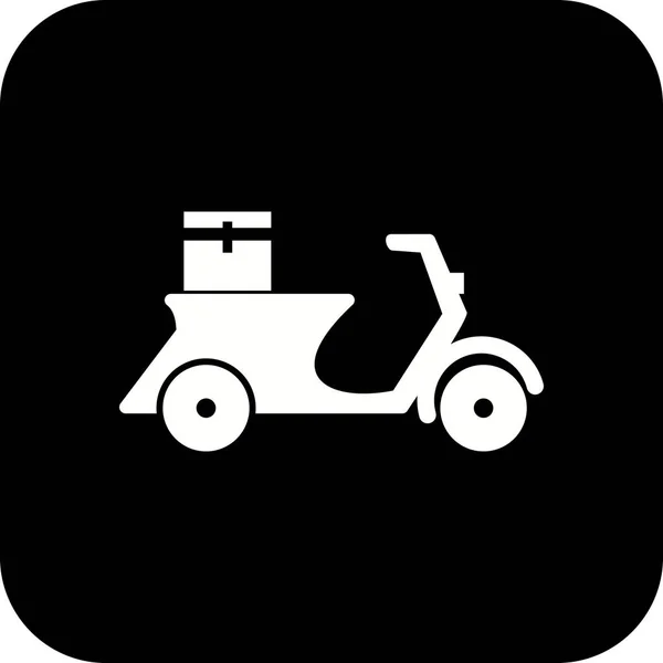 Иллюстрационный значок доставки мотоциклов — стоковое фото