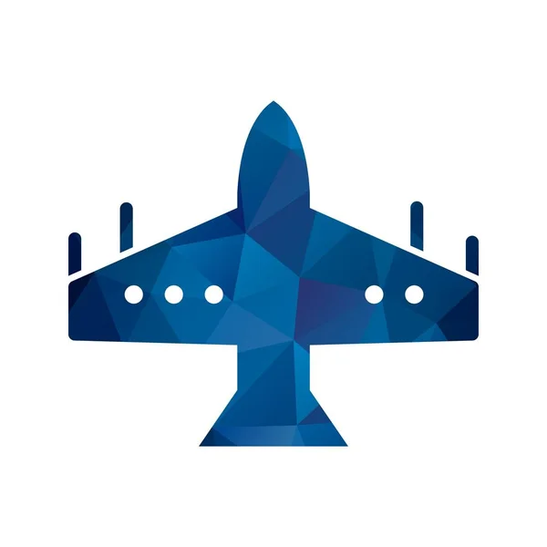 Illustration Fighter Jet-ikonen — Stockfoto