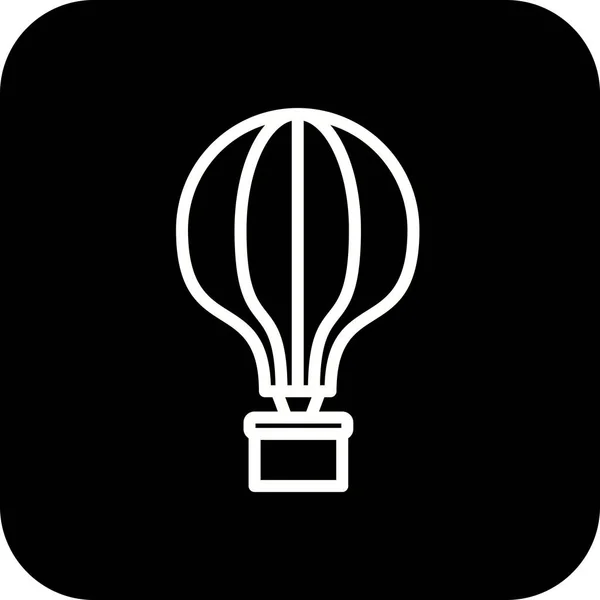 Ícone de balão de ar de ilustração — Fotografia de Stock