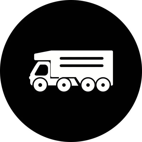 Ilustracja Wywrotka ikona ciężarówki — Zdjęcie stockowe