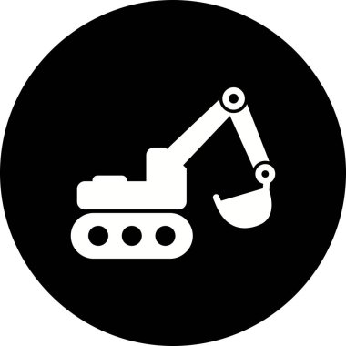 İllüstrasyon Ekskavatör Simgesi