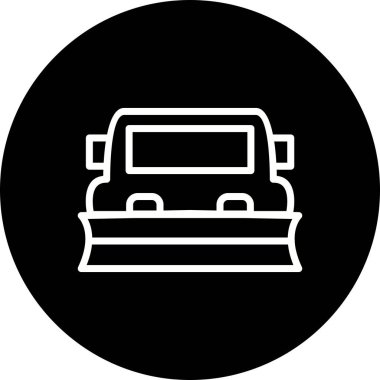 İllüstrasyon Snowplow Simgesi
