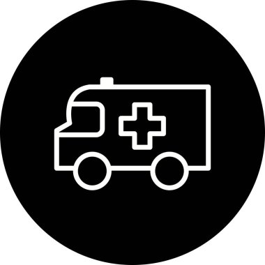 İllüstrasyon Ambulans Simgesi