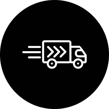 İllüstrasyon Teslimat Kamyon Simgesi