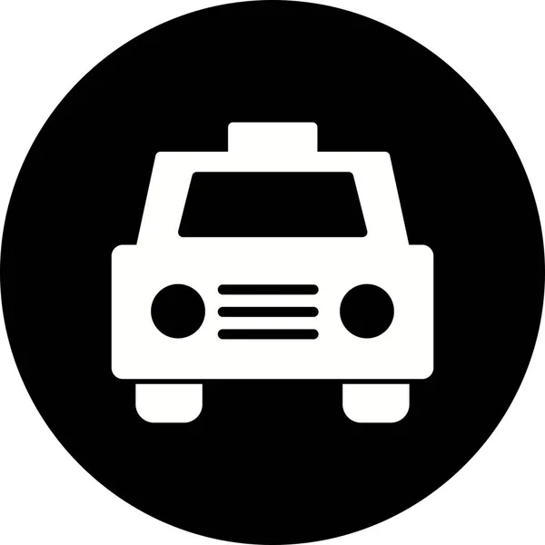 İllüstrasyon Taksi Simgesi — Stok fotoğraf