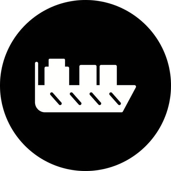 İllüstrasyon Gemi Simgesi — Stok fotoğraf