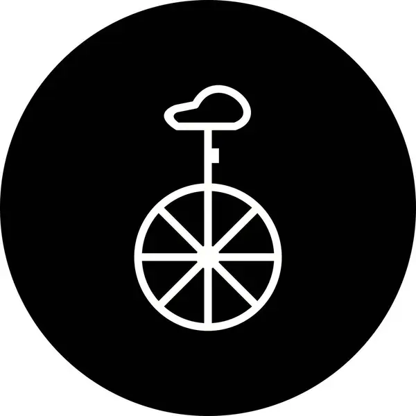 İllüstrasyon Unicycle Simgesi — Stok fotoğraf