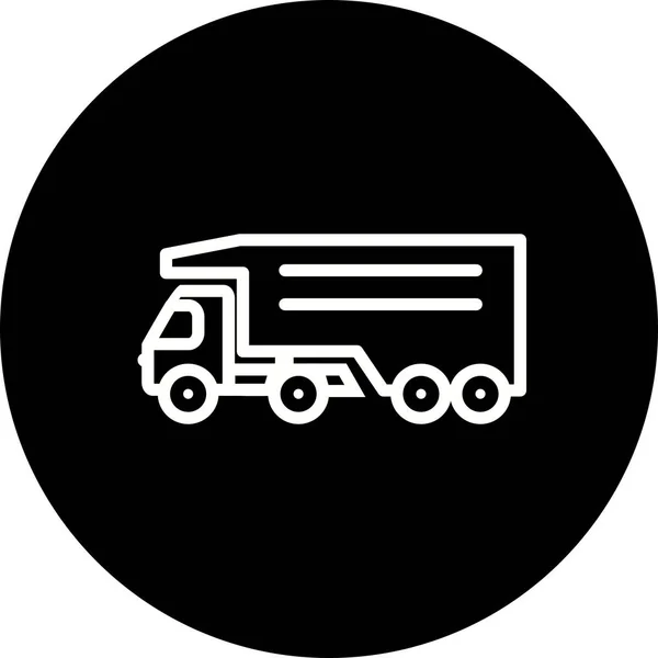 Illustration Kipper Truck Ikone — Stockfoto