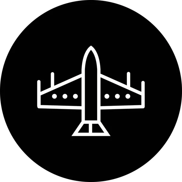 Ilustração Fighter Jet Icon — Fotografia de Stock