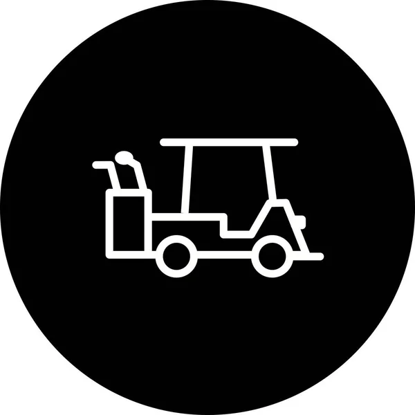 Illustration Golf Cart Icon — Stock Photo, Image