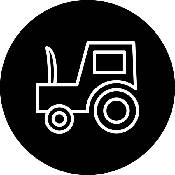 Illustration traktor ikon — Stockfoto