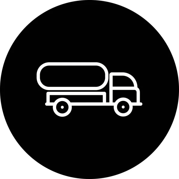 Illustration Tankwagen-Ikone — Stockfoto