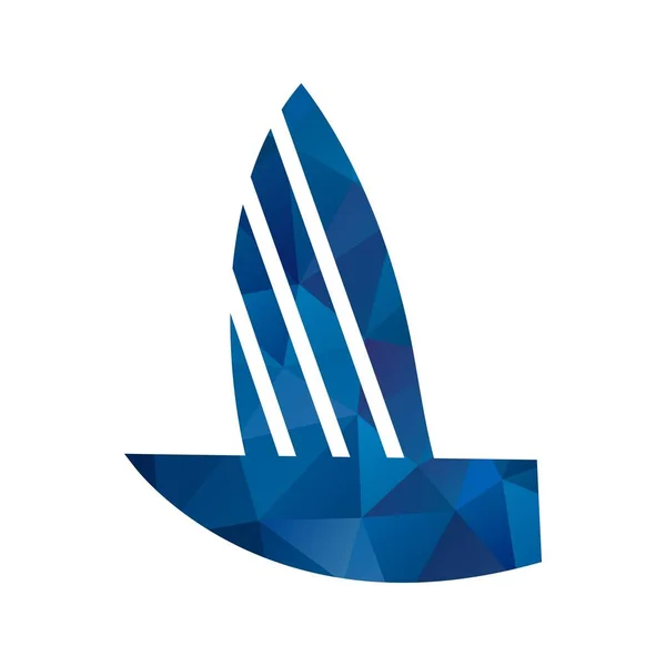 Ilustrace ikona jachty — Stock fotografie