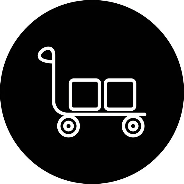Ícone de carrinho de ilustração — Fotografia de Stock