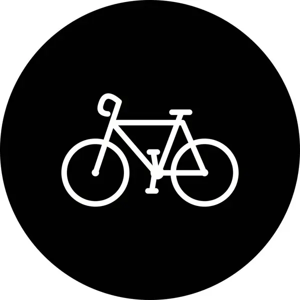 Ícone de bicicleta de ilustração — Fotografia de Stock