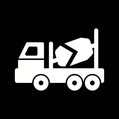 İllüstrasyon Beton Karıştırıcı Simgesi