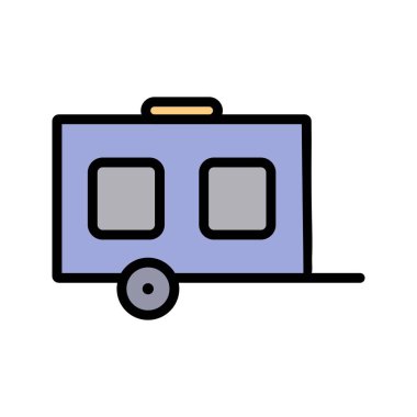 İllüstrasyon Vagon Simgesi