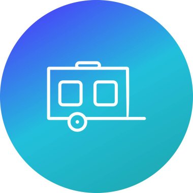 İllüstrasyon Vagon Simgesi