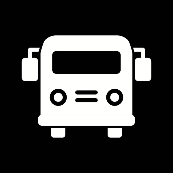 İllüstrasyon Okul otobüsü Simgesi — Stok fotoğraf