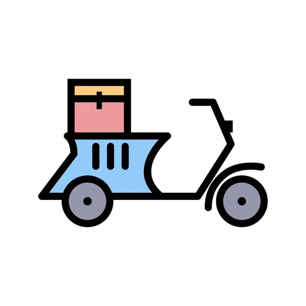 Illustratie levering motorfiets icoon — Stockfoto