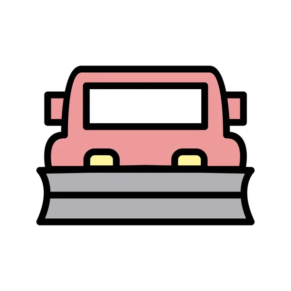 Illusztráció Snowplow Icon — Stock Fotó